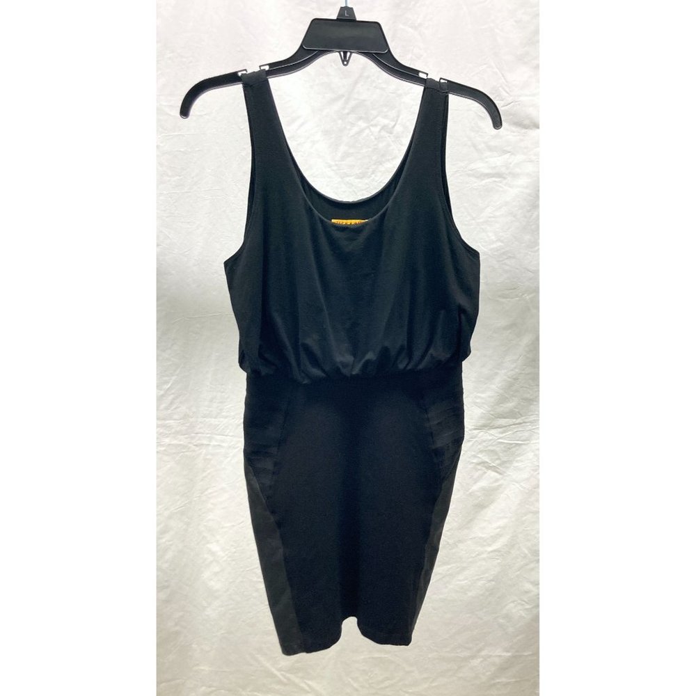 Alice + Olivia Blouson/Leather Trim Dress 6